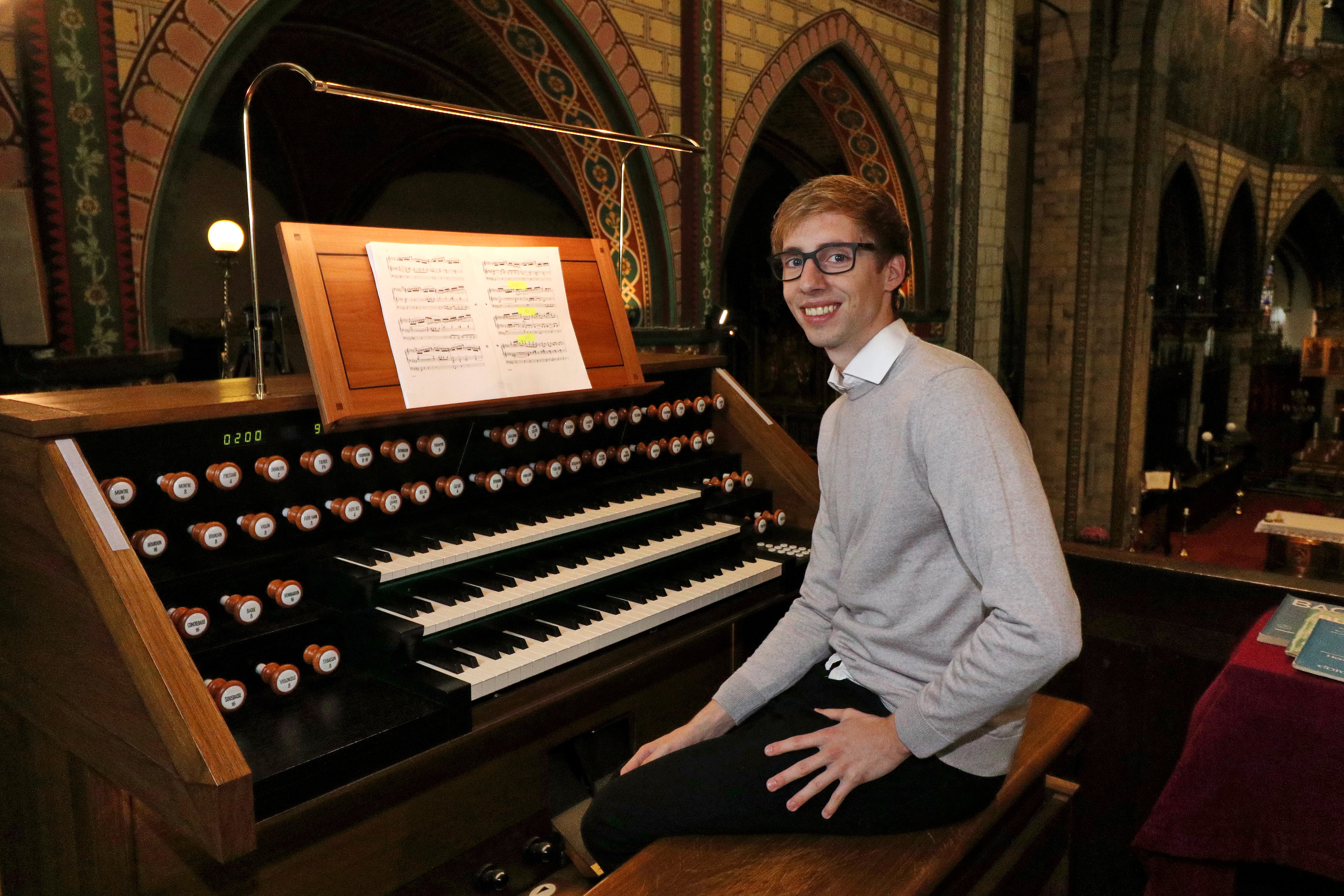 Concert door organist Gert van Hoef
