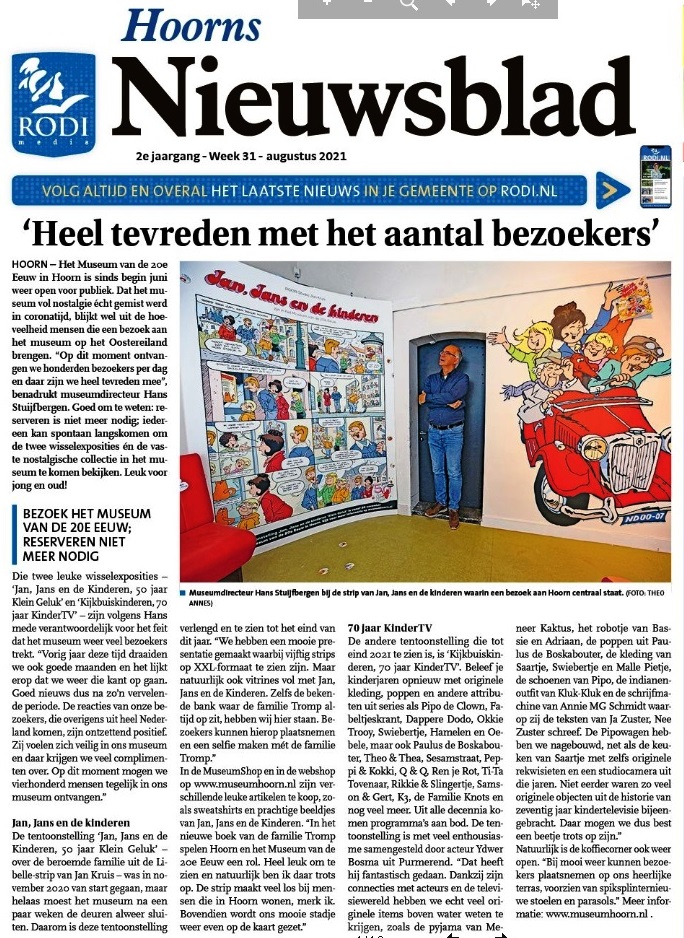 Museum tevreden over aantallen bezoekers
